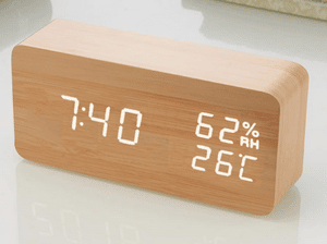 Avis Horloge numérique en bois artificiel Vorrinc