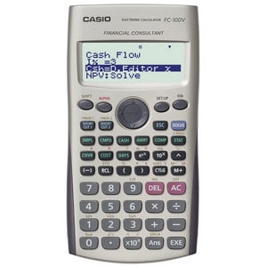 La calculatrice financière Casio FC 100V