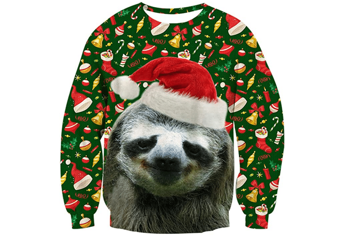 TUONROAD Ugly Christmas Sweater Pull de Noël Pullover Jumper 3D Imprimé Xmas Graphique Pull Santa Manches Longues Sweatshirts pour Hommes Femmes S-XXL 