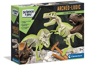 Test et avis sur le kit d’archéologie enfant Archéo-Ludic T-Rex et Tricératops Clementoni A1503085