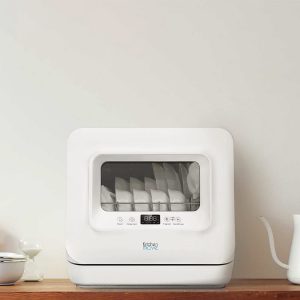 Mini lave vaisselle compact silencieux 3 couverts WASH CLEAN avec réservoir d'eau et écran LED
